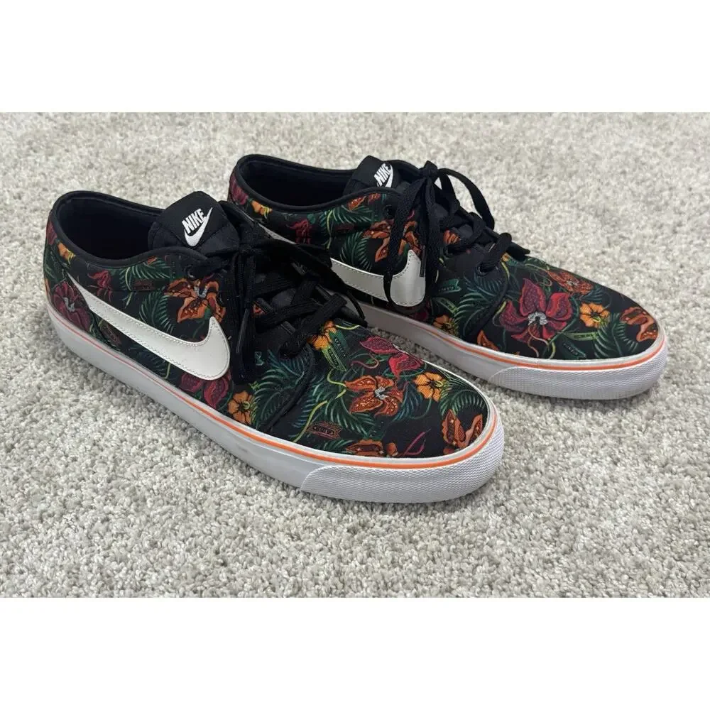 Nike Toki TXT Print Low Total Orange Tropical Floral Sneakers Men’s Size 13